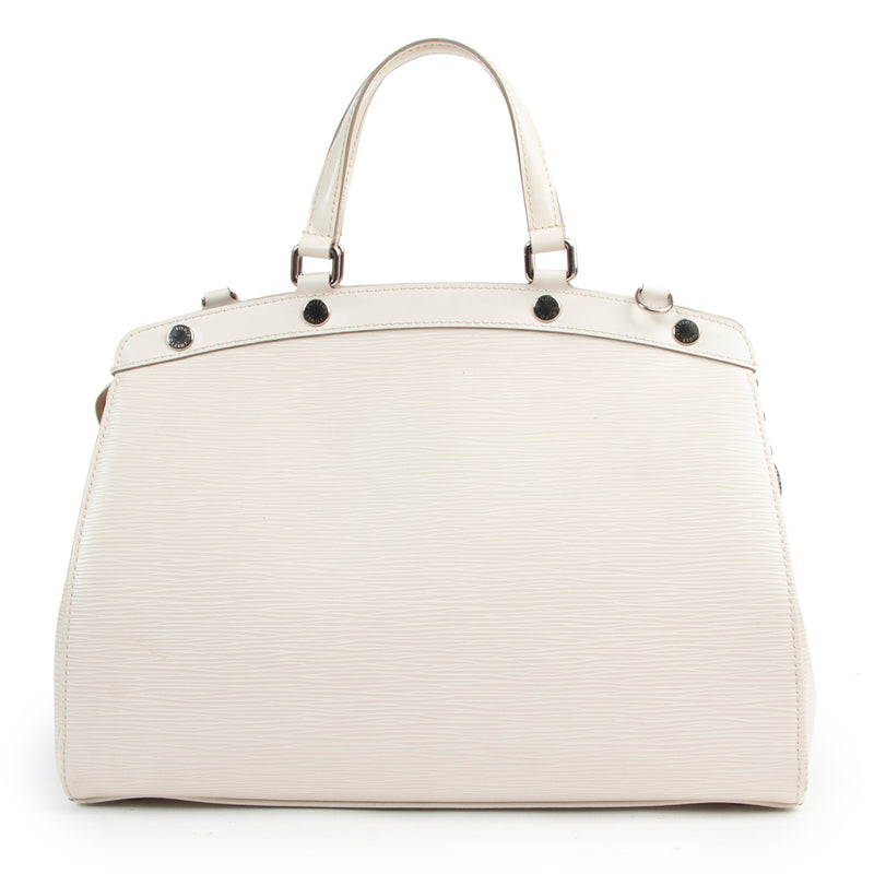 Louis Vuitton White Brea Epi Leather Top Handle Bag