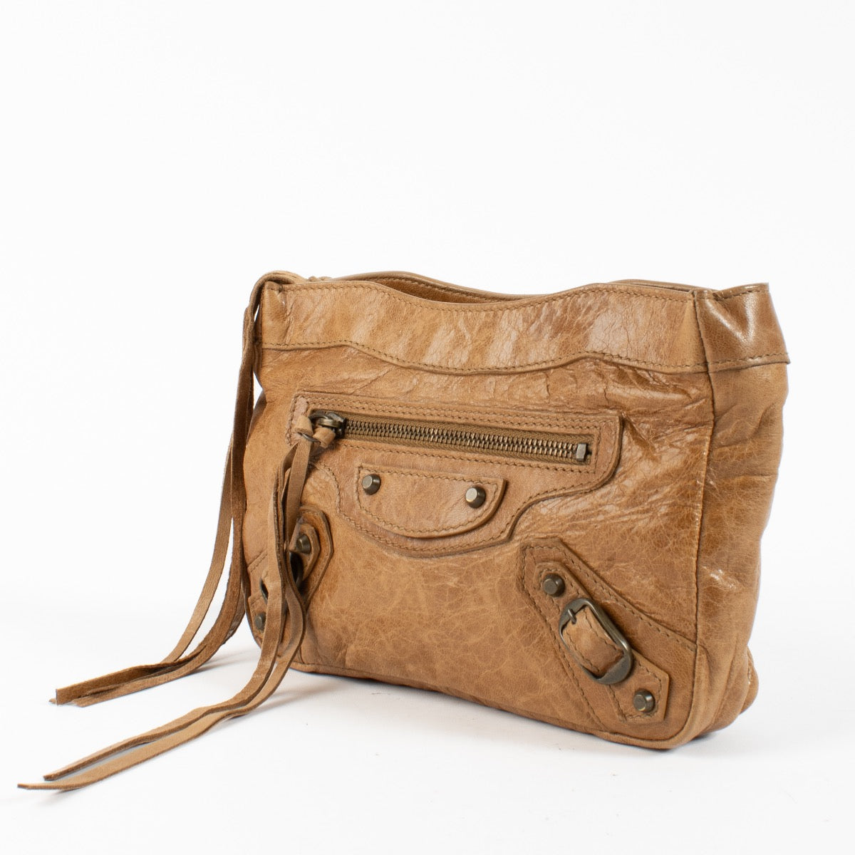 Authentic second hand Balenciaga Brown Clutch on Labellov.com