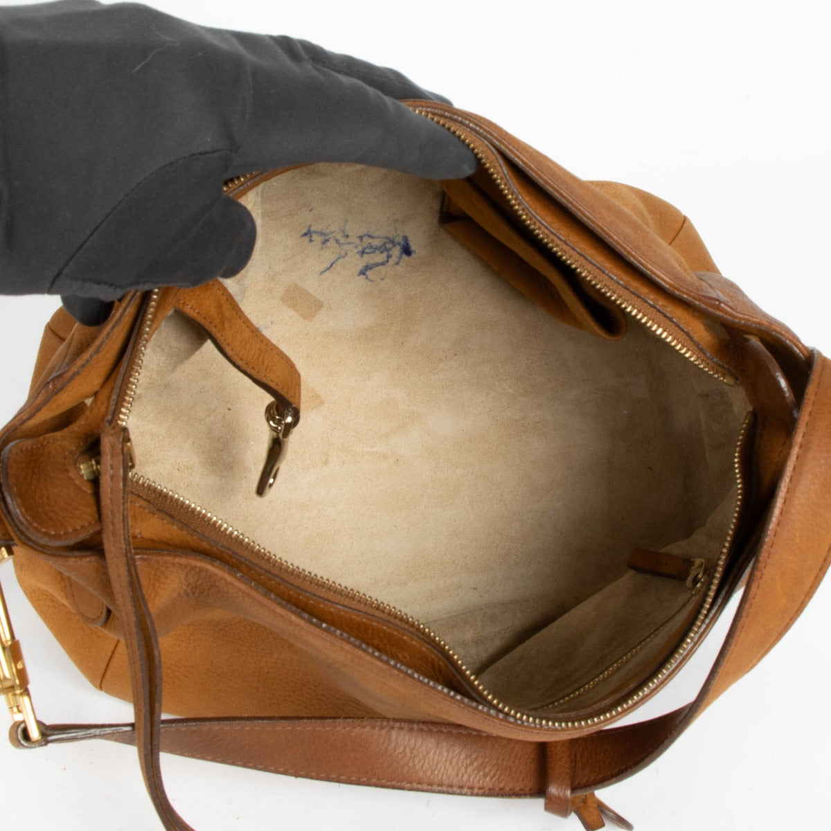 Shop 100% authentic second hand Delvaux Fauve Santiag Chicago Bag in nubuck leather on Labellov.com.