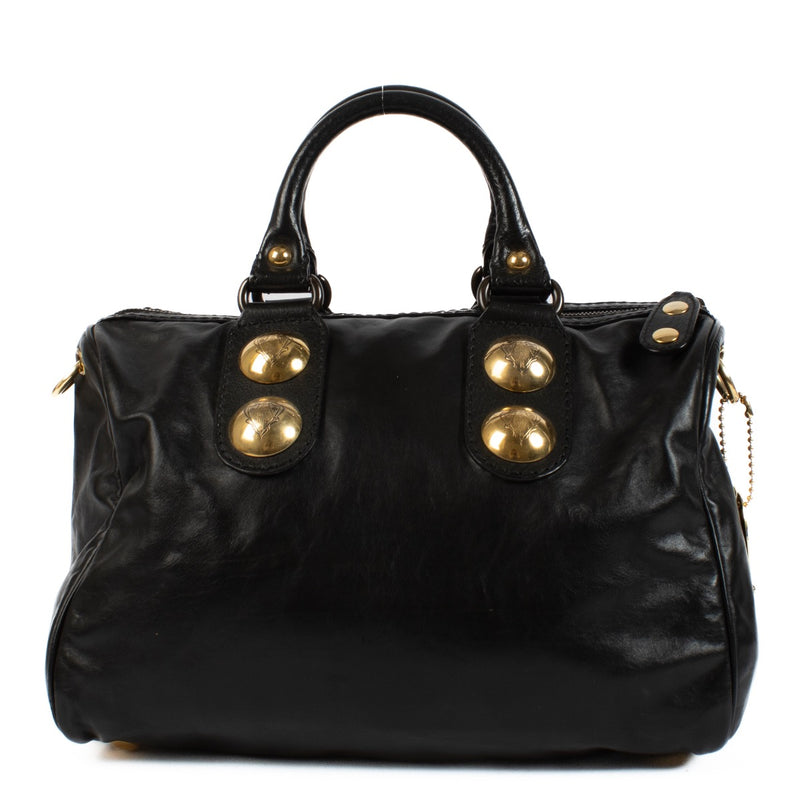 shop 100% authentic second hand Gucci Black Leather Boston Bag on Labellov.com