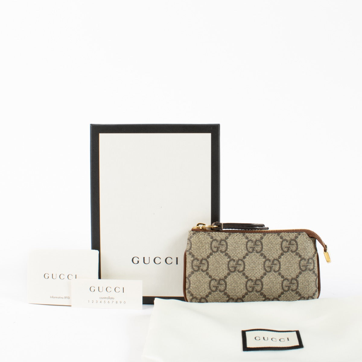 Authentic second hand Gucci Monogram Guccissima Key Pouch on Labellov.com