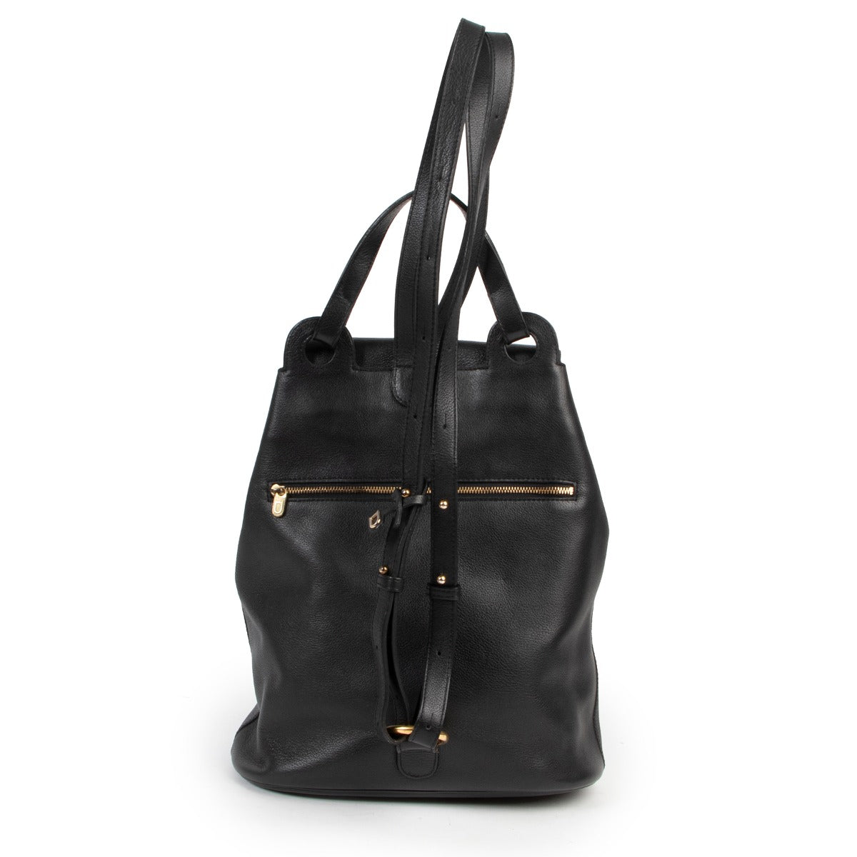 Buy Delvaux Black Leather Backpack reliably.