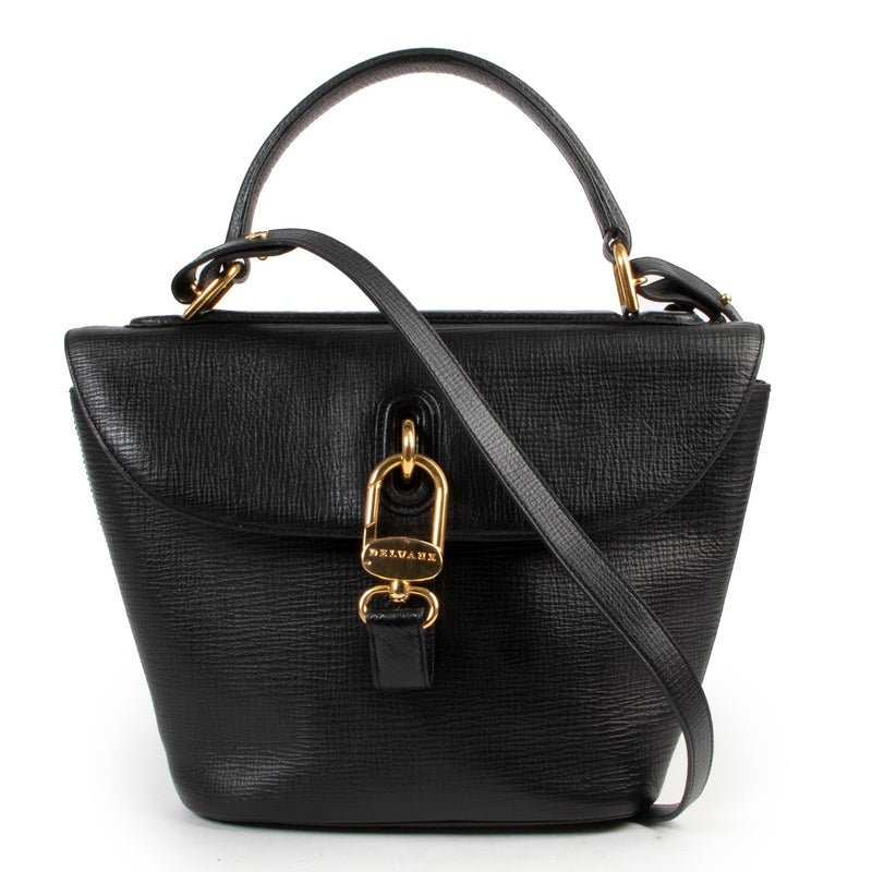 Buy in very good condition a Delvaux Blue Leather Shoulderbag.