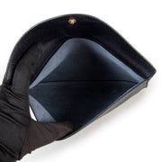 Delvaux Blue Leather Clutch on Labellov, Worldwide Shipping