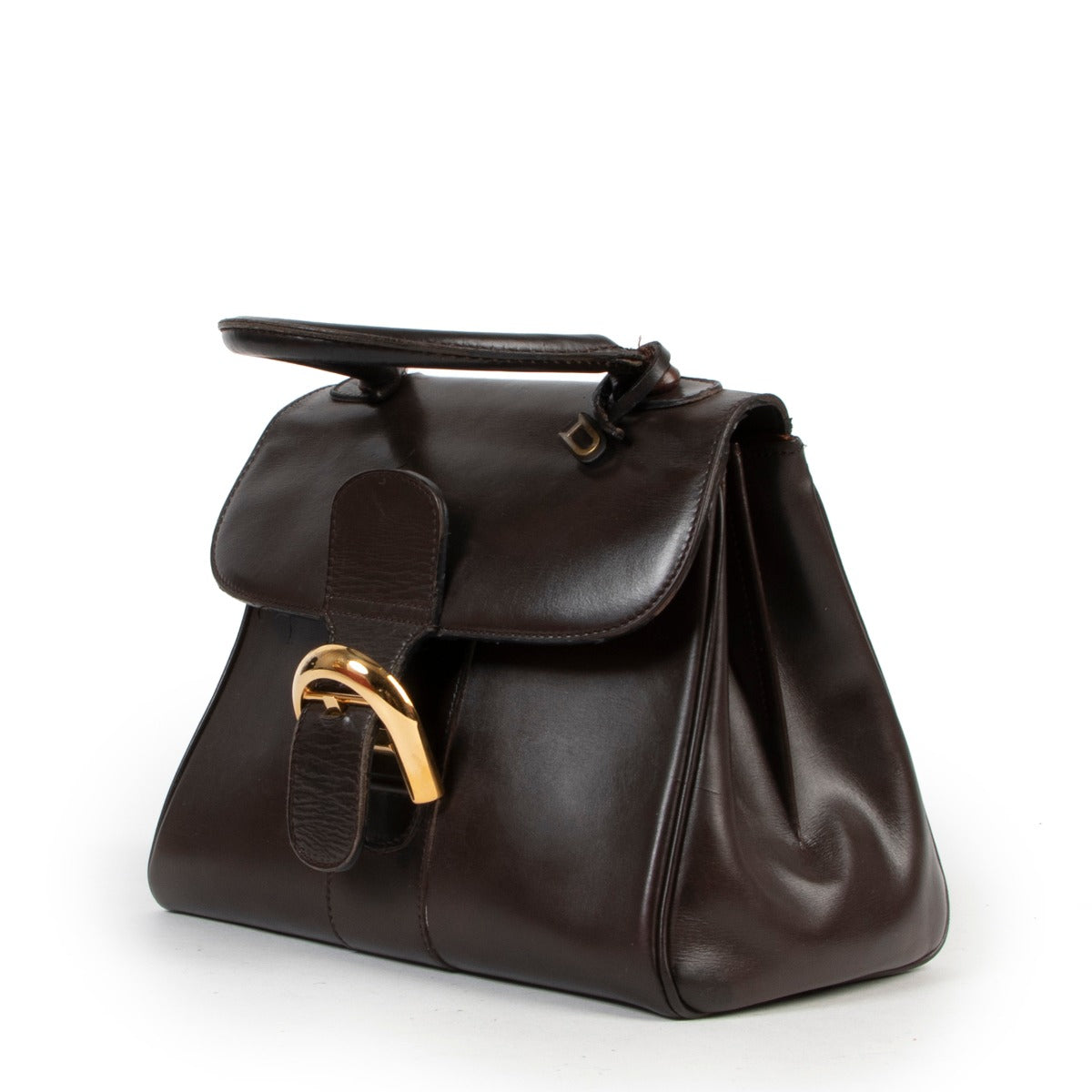 Delvaux Brown Leather Top Handle Brillant on Labellov, Worldwide Shipping