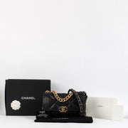 shop 100% authentic second hand Chanel Black Shiny Goatskin Large 19 Bag on Labellov.com