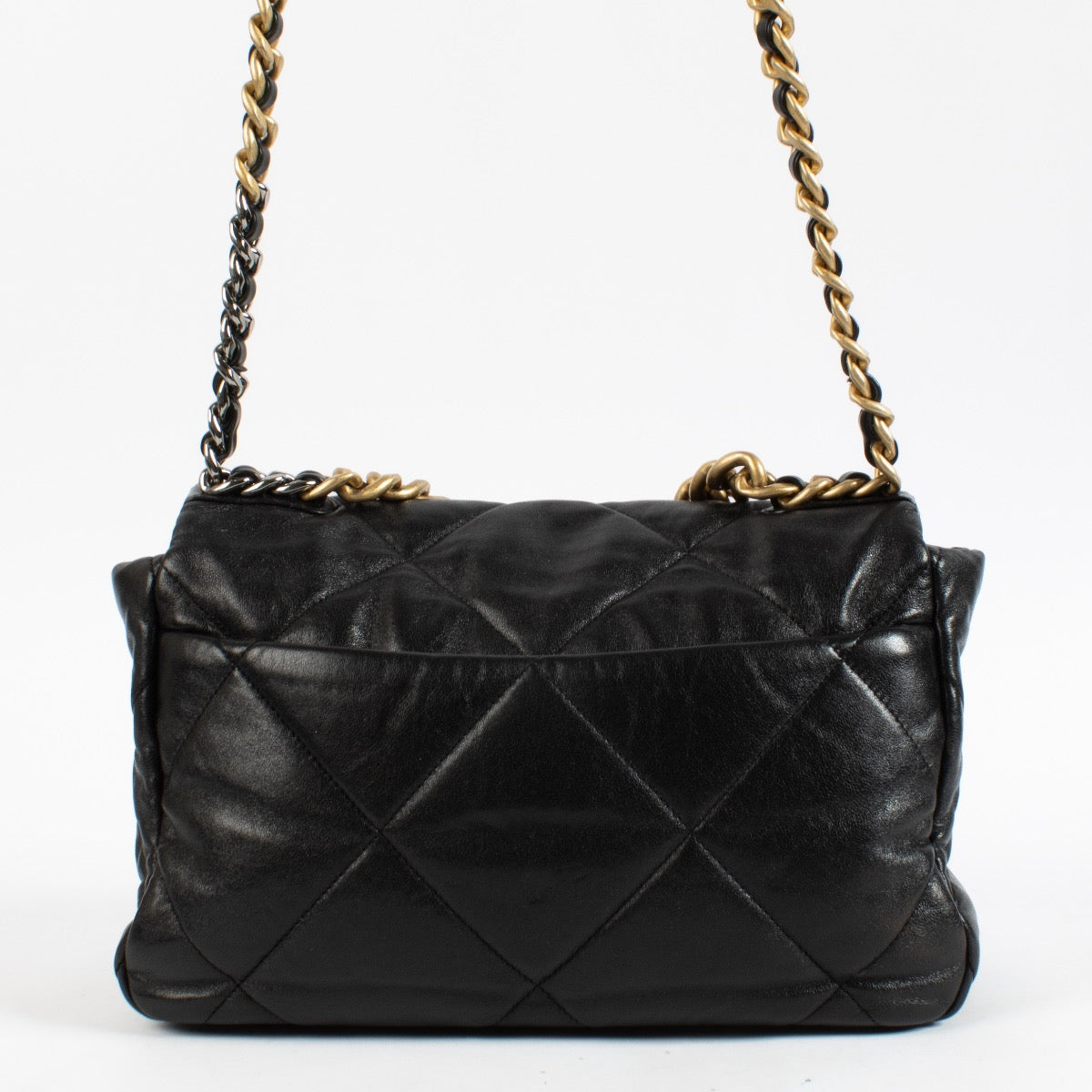 shop 100% authentic second hand Chanel Black Shiny Goatskin Large 19 Bag on Labellov.com