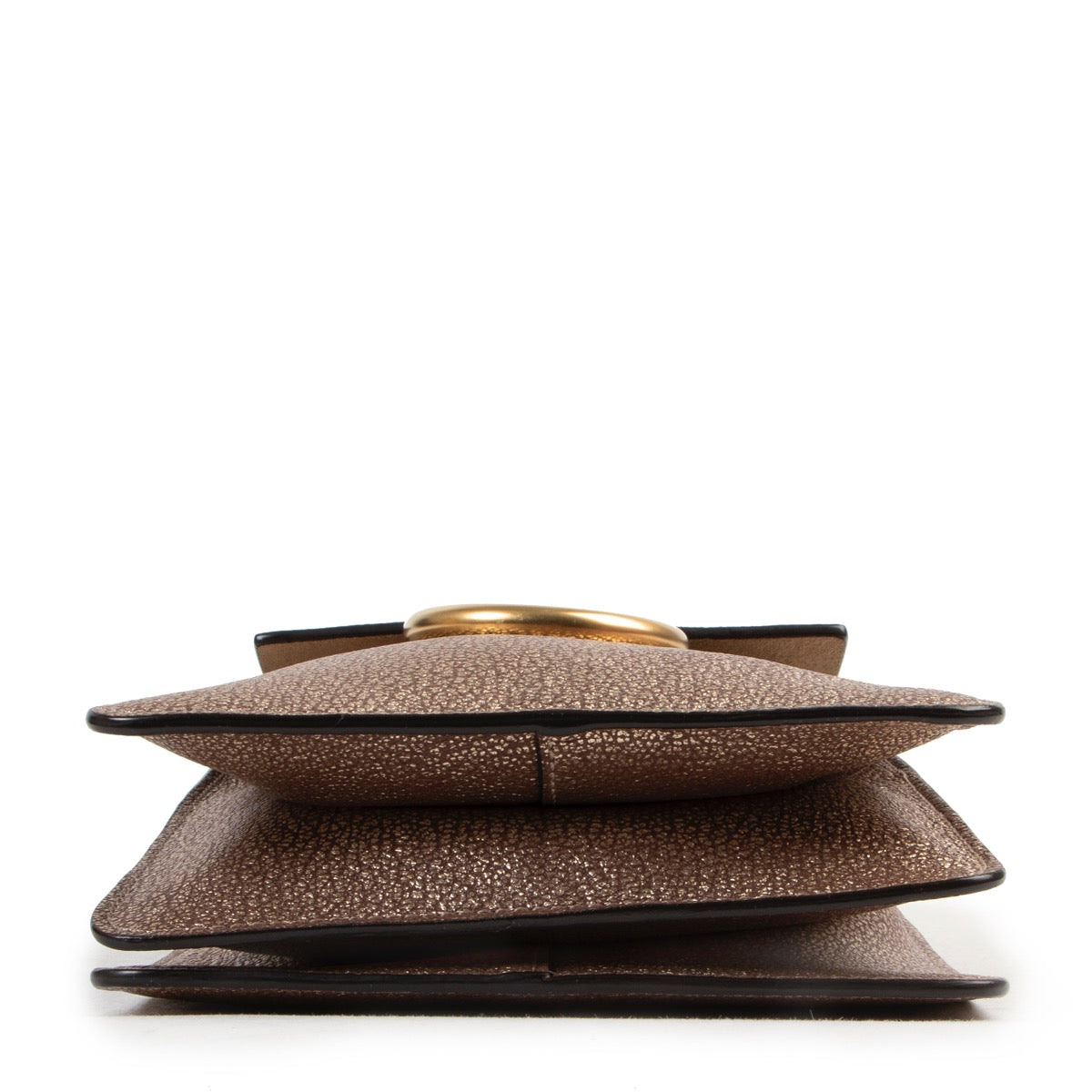 Chloé Metallic Taupe Faye Small Bracelet Bag