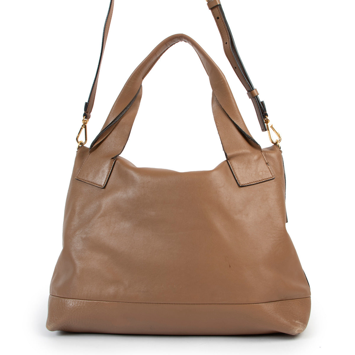 Marni Cream and Tan Two-Tone Top Handle pour le meilleur prix chez Labellov