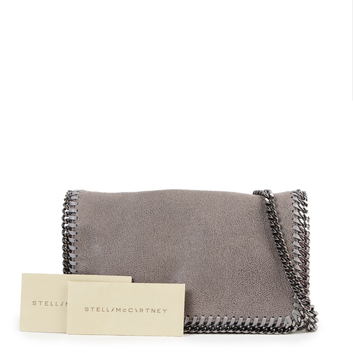Stella McCartney Grijze Fold Over Falabella Clutch