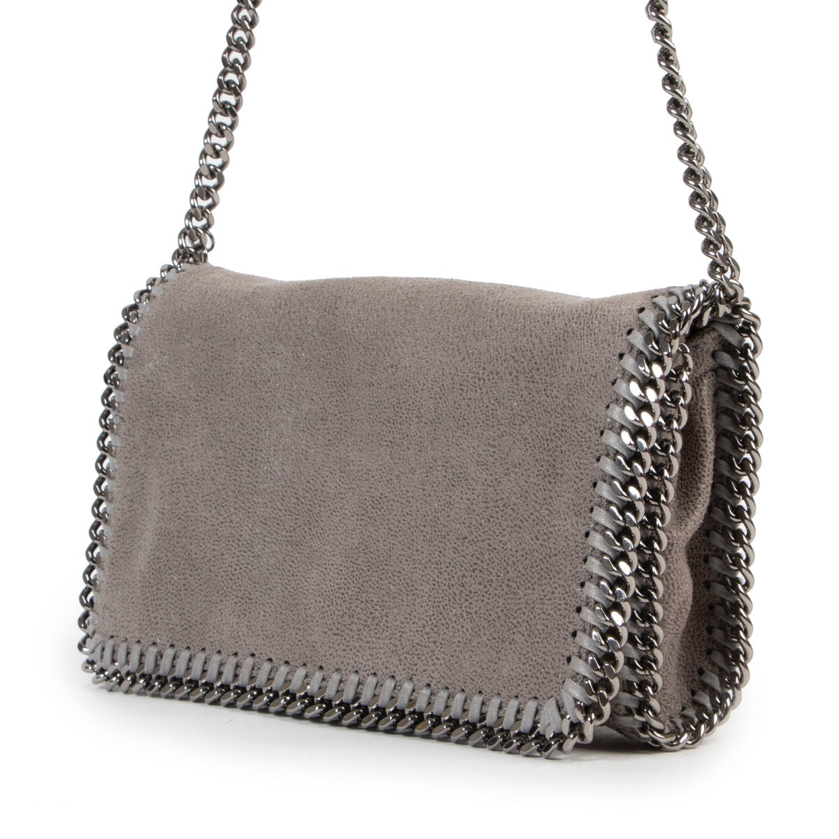 Stella McCartney Grijze Fold Over Falabella Clutch