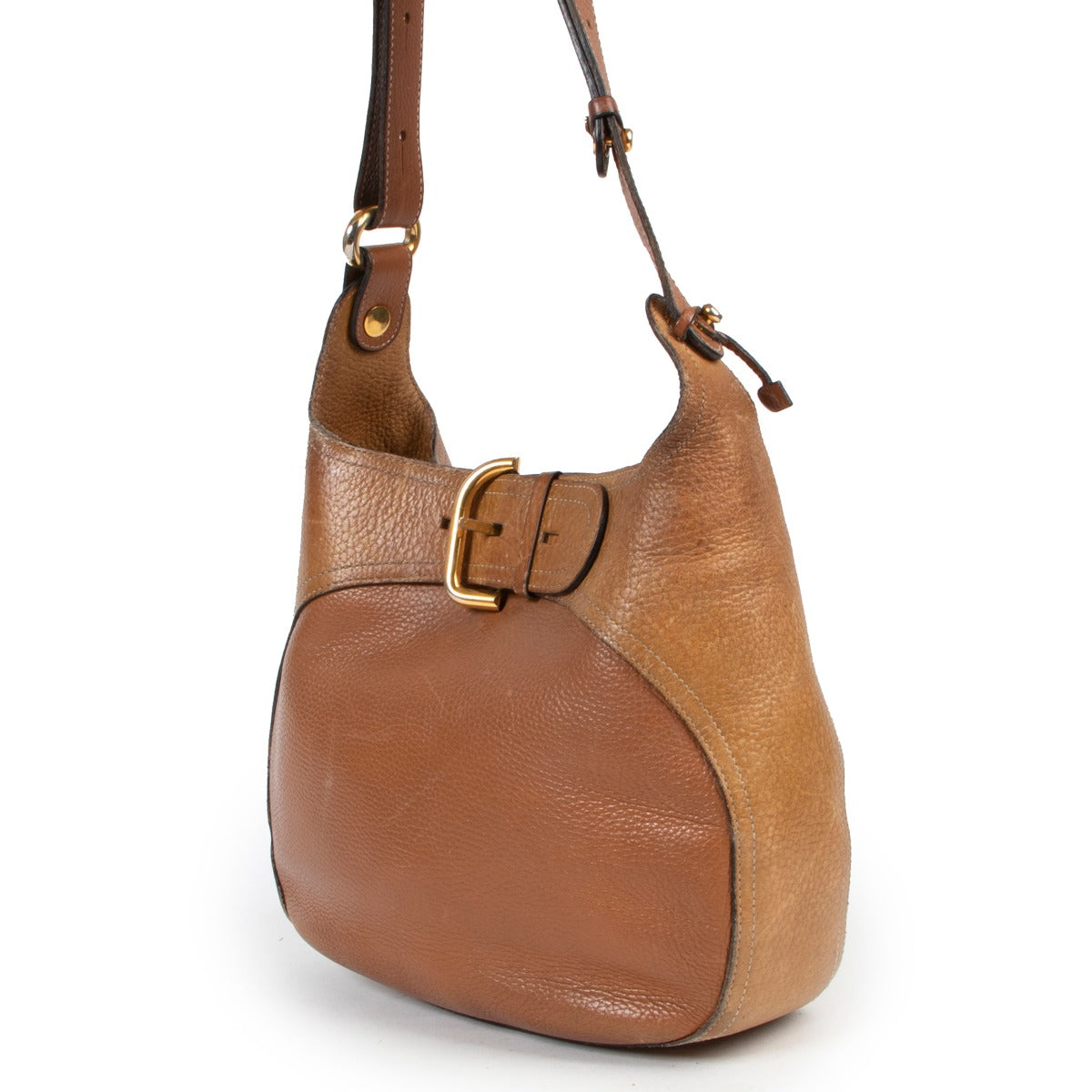 Delvaux Souverain Vintage Cognac Shoulder Bag