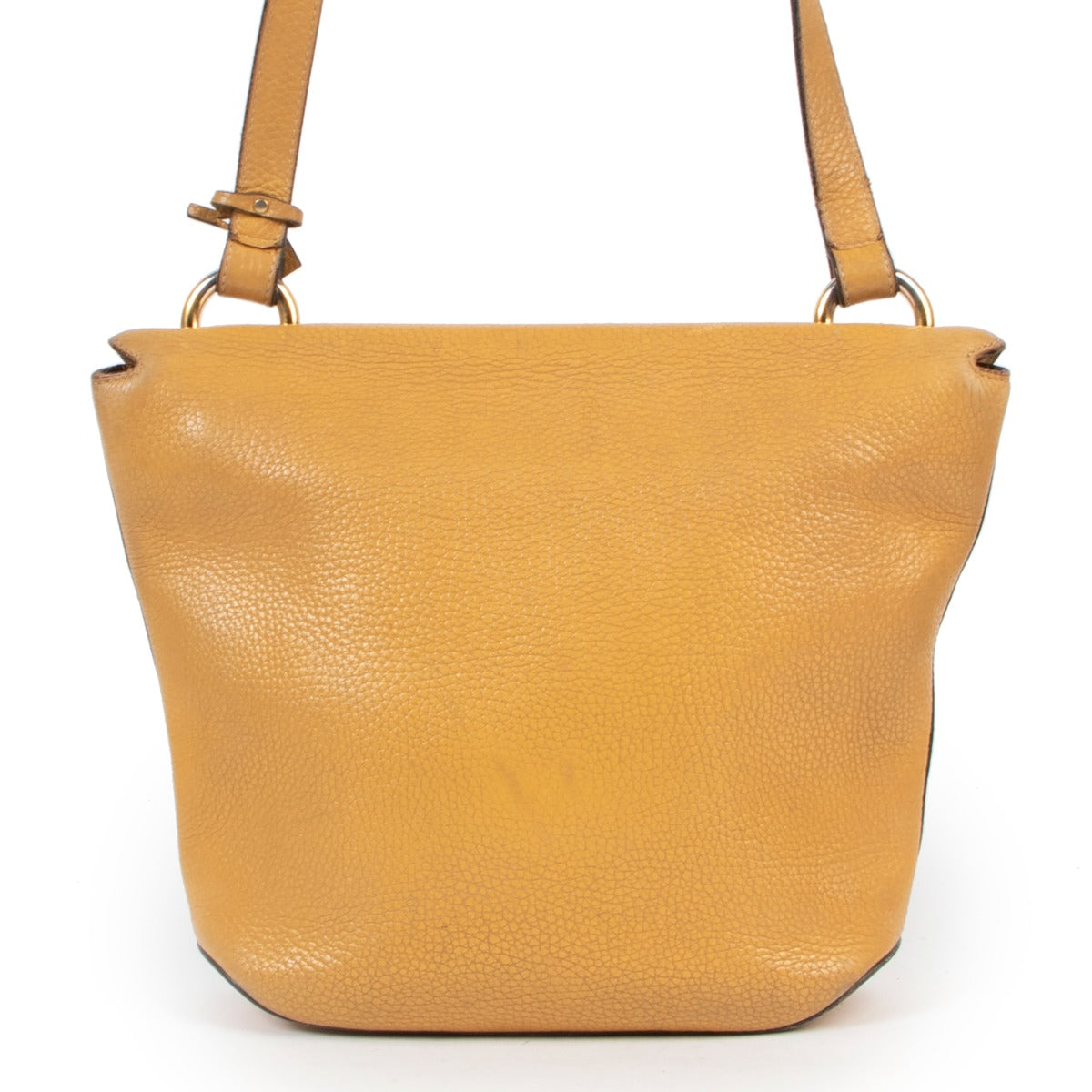 Delvaux Mimosa Ochre Yellow Leather Crossbody