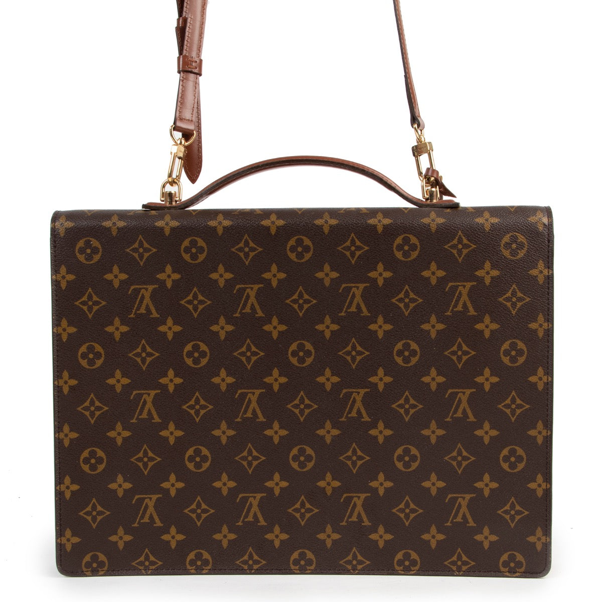 Safely purchase a used one Louis Vuitton Brown Monogram Coated Canvas Briefcase. Buy online in a reliable way a Louis Vuitton Brown Monogram Coated Canvas Briefcase. Buy in a safe site and easy way a Louis Vuitton Brown Monogram Coated Canvas Briefcase