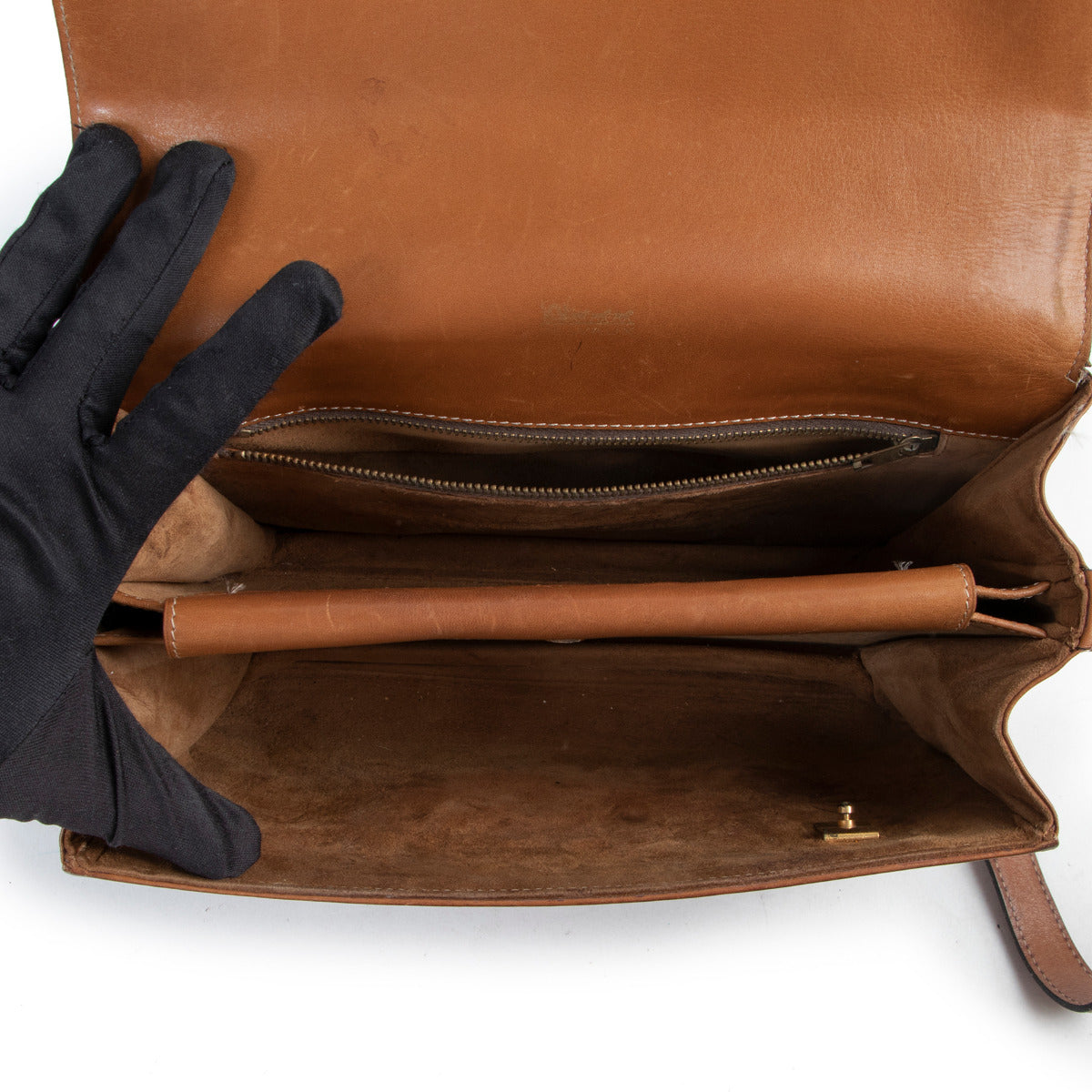Sac à bandoulière Delvaux Le Madame en cuir marron