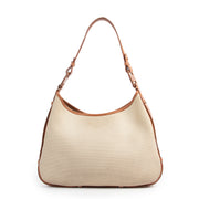 Salvatore Ferragamo Canvas and Leather Shoulder Bag