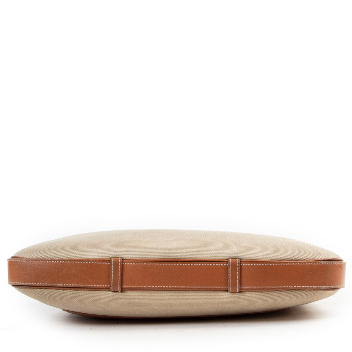Salvatore Ferragamo Beige Canvas Shoulder Bag