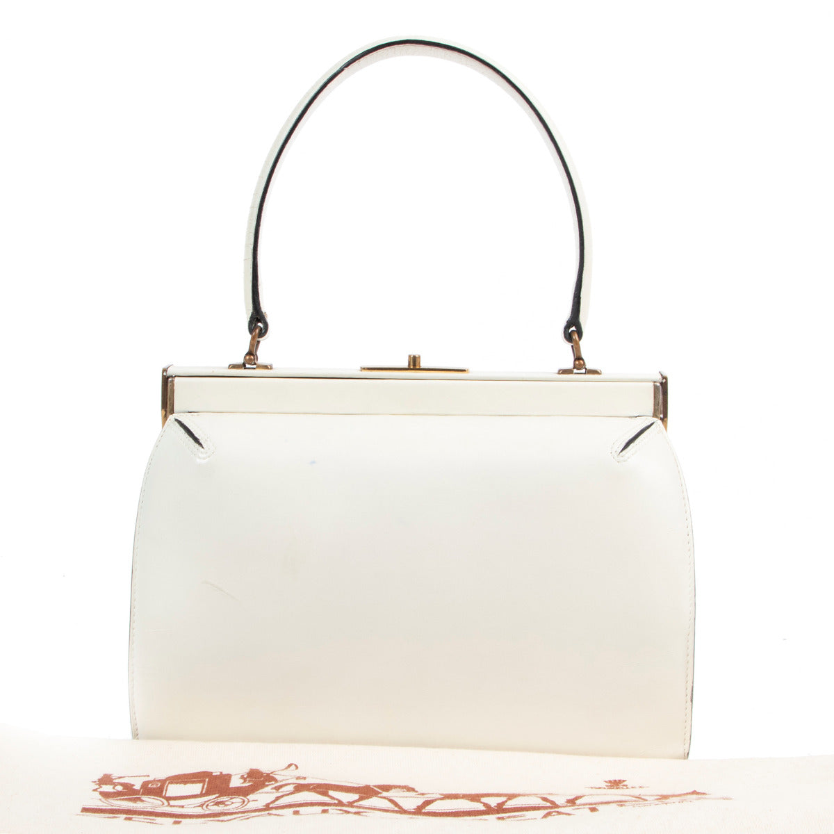 Delvaux Cream Top Handle Bag for the best price at Labellov secondhand luxury