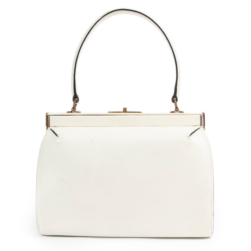 Delvaux Cream Top Handle Bag