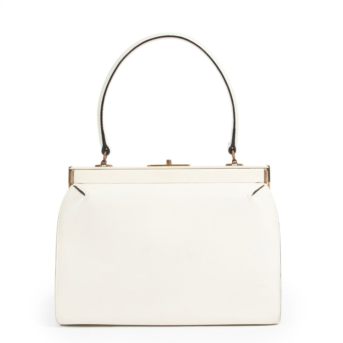 Delvaux Cream Top Handle Bag