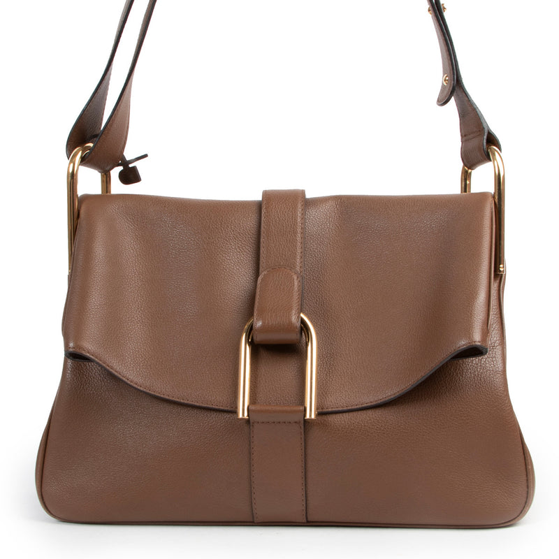 Delvaux Brown Givry Shoulder Bag