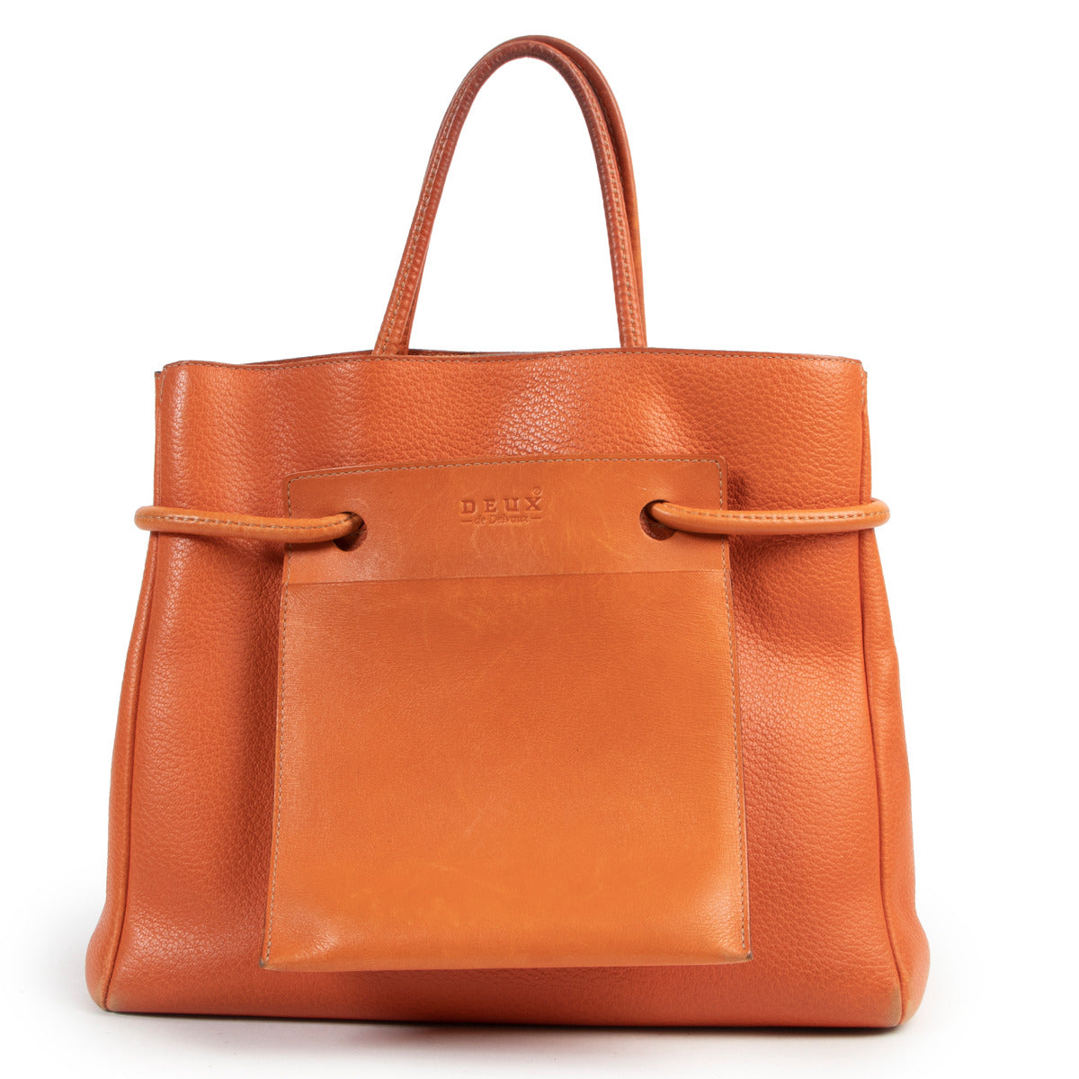 Deux de Delvaux Orange Le Dix-Neuf Shoulder Bag