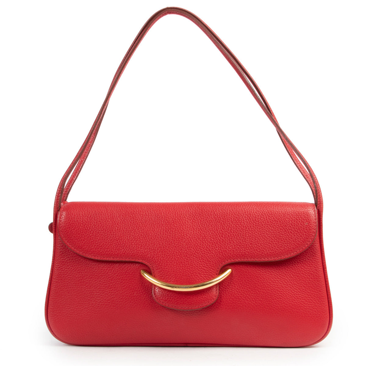 Delvaux Red Shoulder Bag