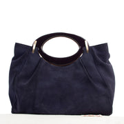 Marni Blue Suede Top Handle for the best price at Labellov secondhand luxury