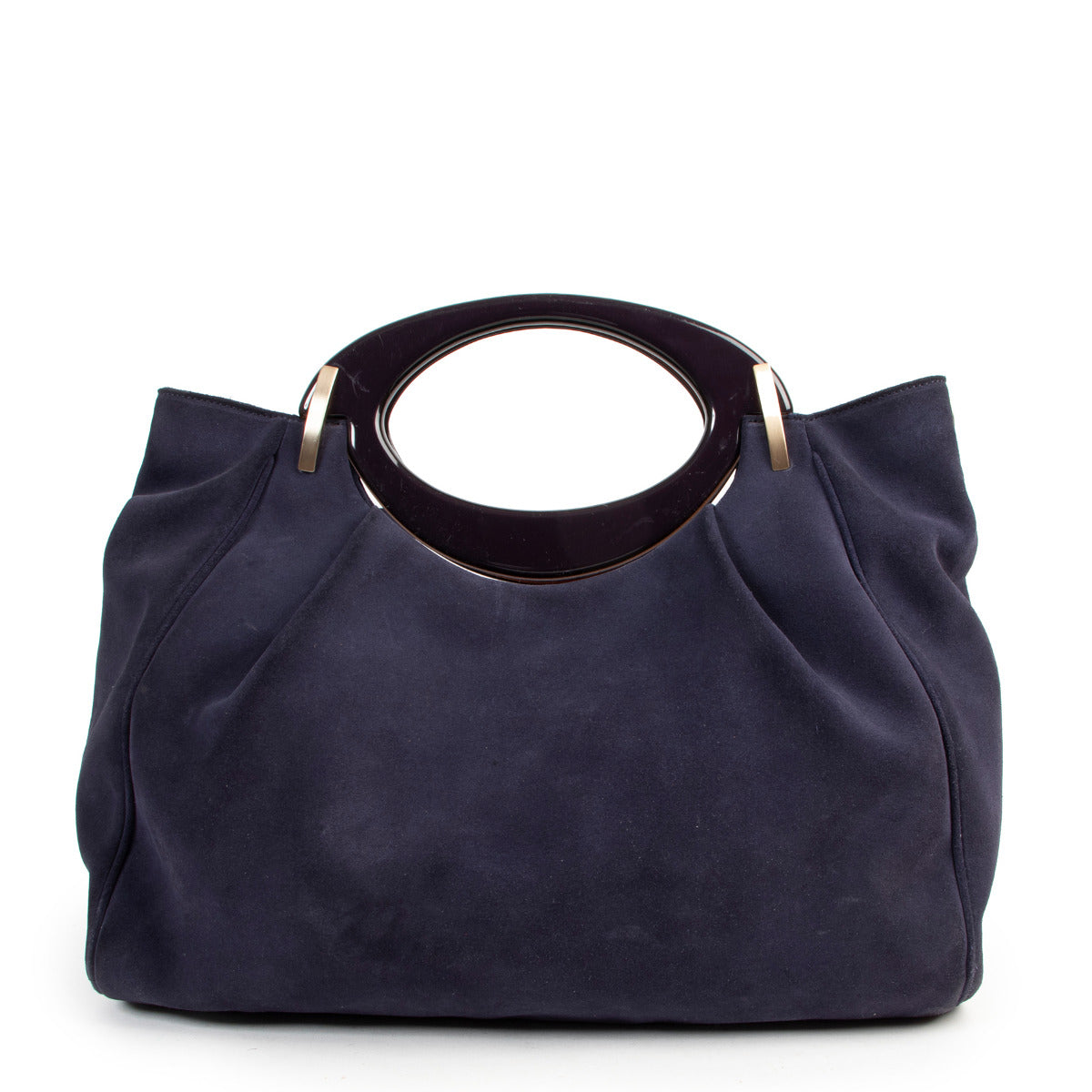 Marni Blue Suede Top Handle