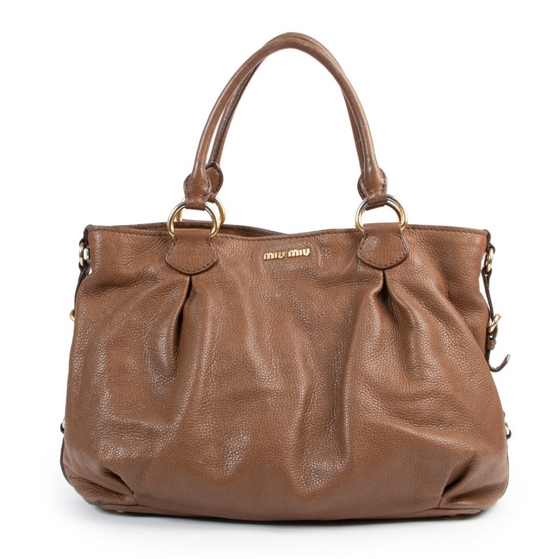 Buy in very good condition a Miu Miu Brown Top handle