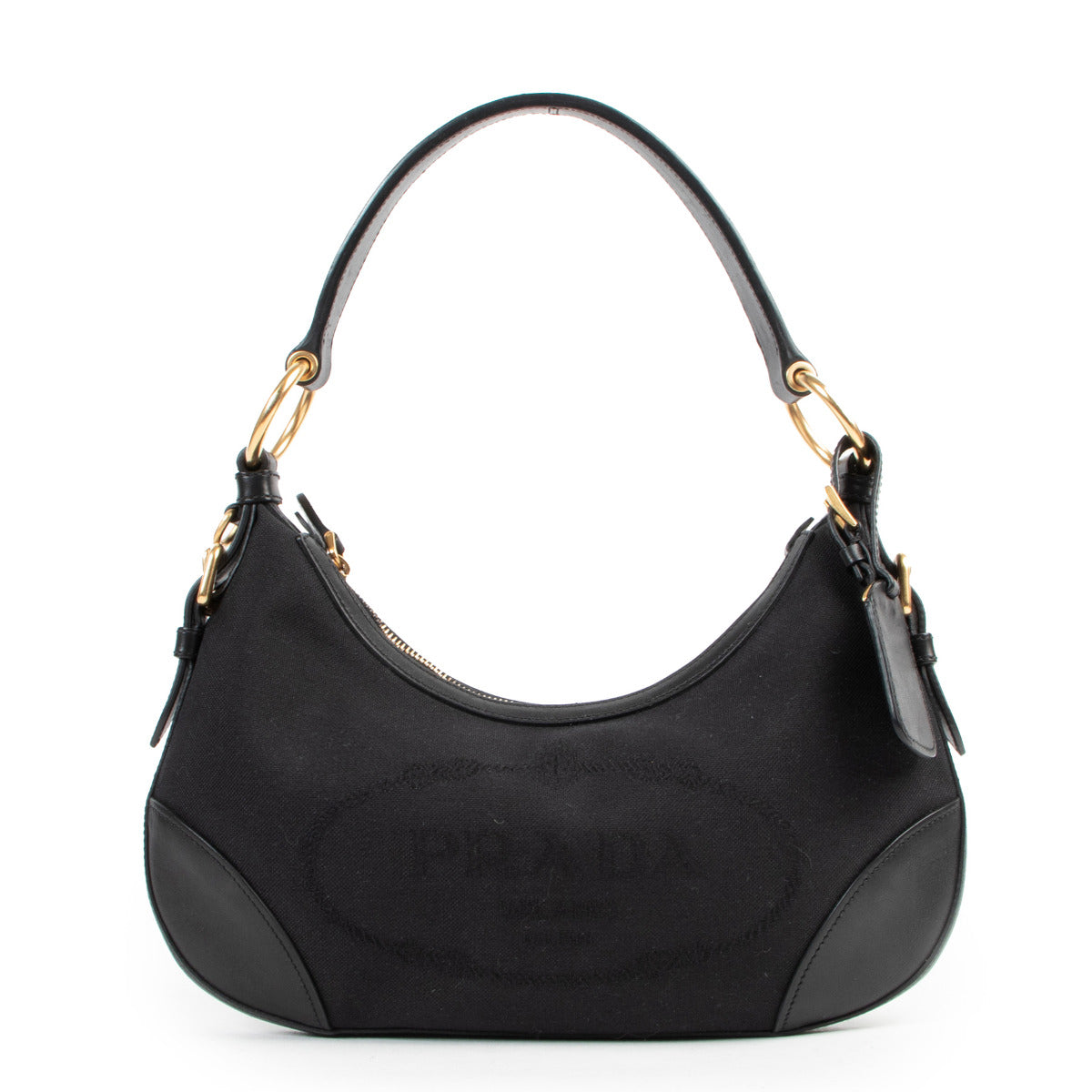 Prada Black Fabric Shoulder Bag