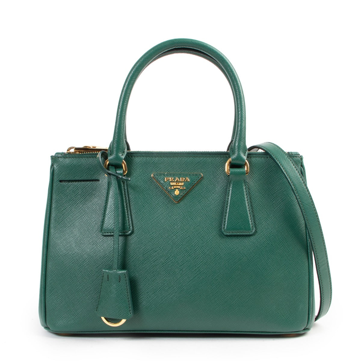 Prada Small Green Galleria Tote
