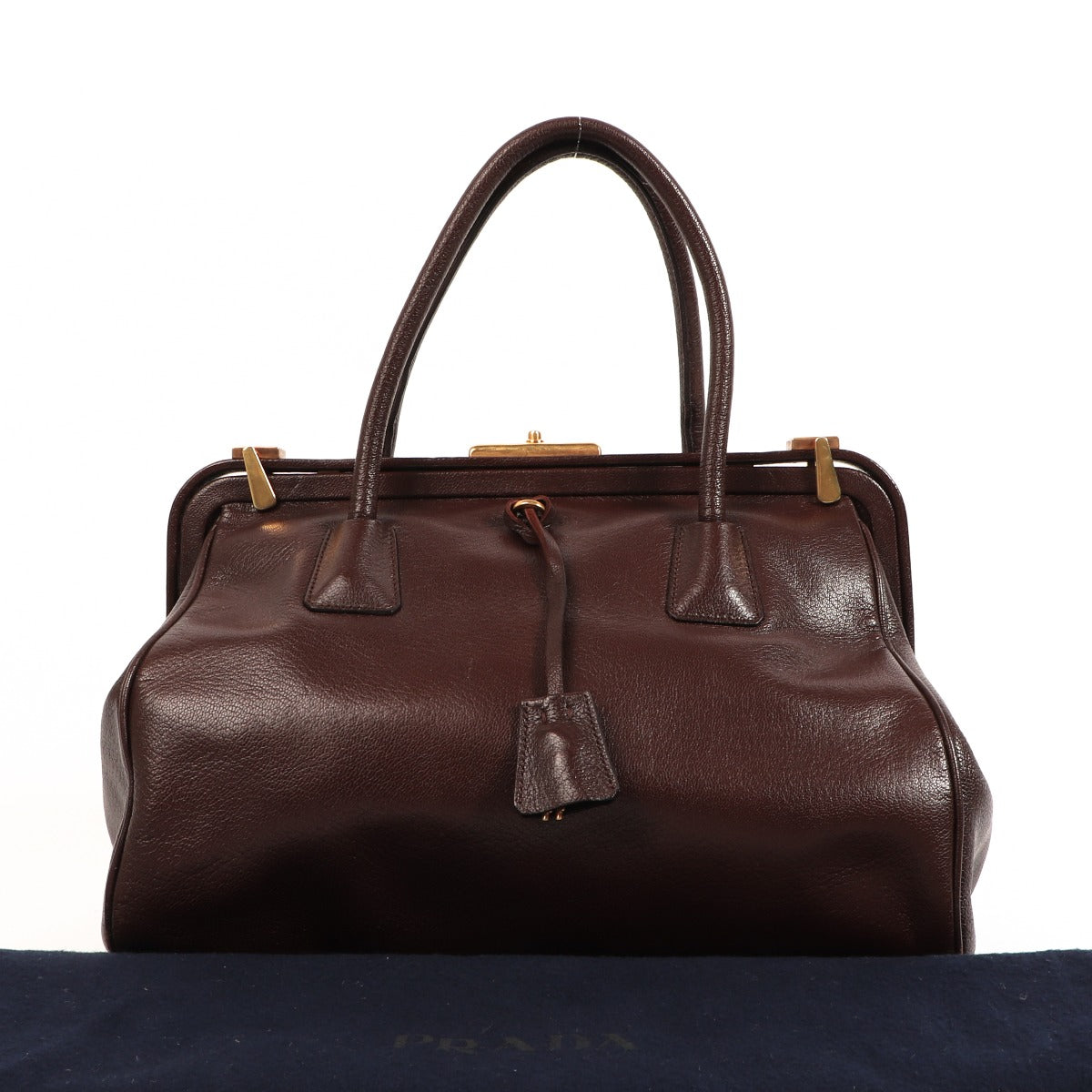 Prada Brown Leather Doctor Bag