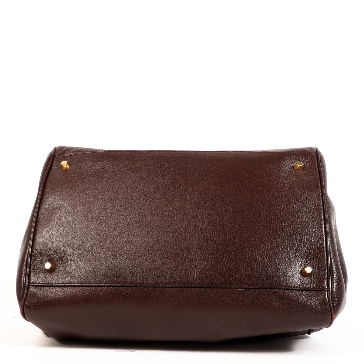 Sac de médecin Prada en cuir marron
