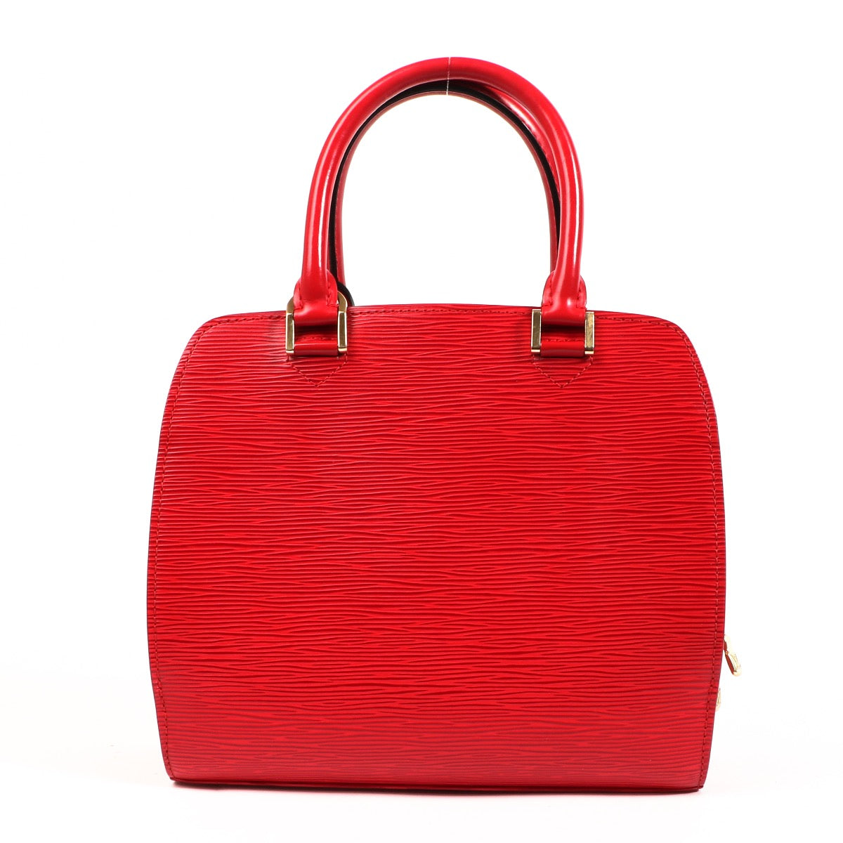 shop safe online at Labellov in Antwerp this 100% authentic second hand Louis Vuitton Red Epi Leather Pont Neuf Top handle