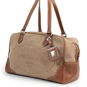 Shop safe online authentic second hand Prada brown shoulder bag at the right price at Labellov.com.