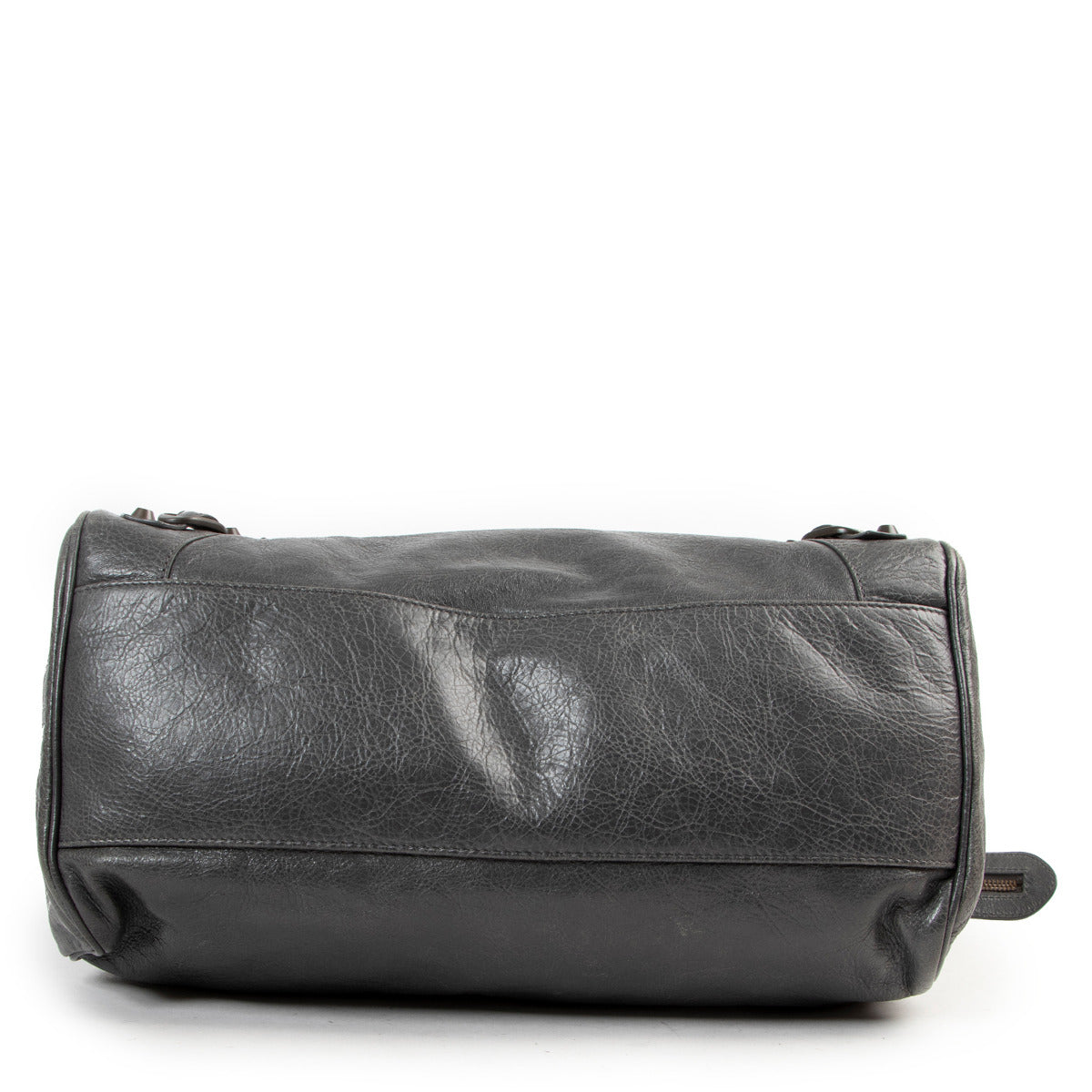 Sac porté épaule Balenciaga Agneau Classic Velo Gris Tarmac