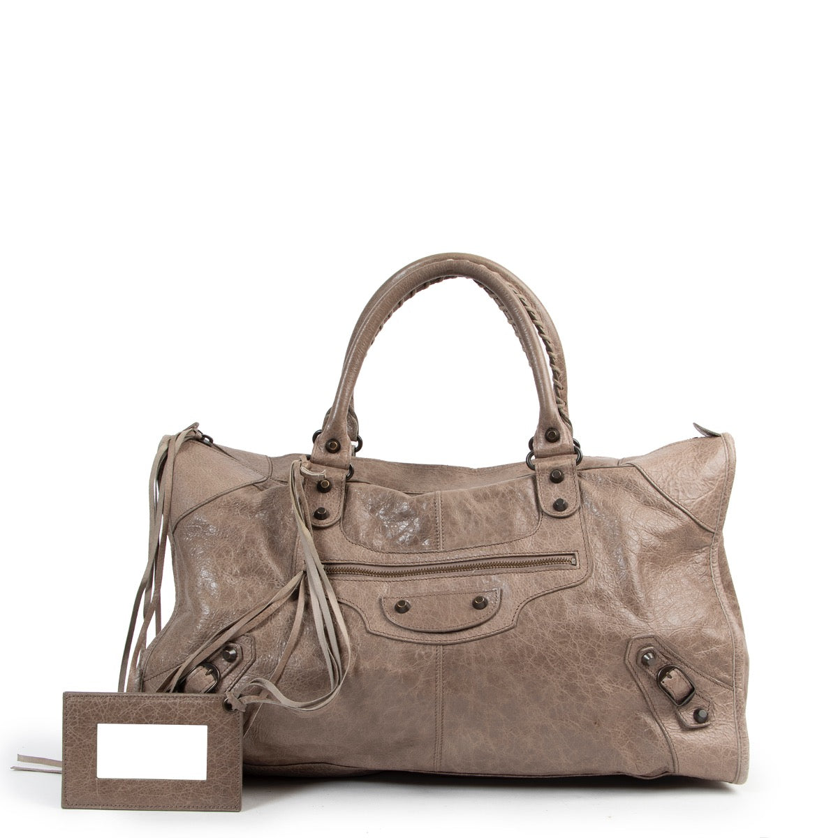 Balenciaga Agneau Work Gris Poivre Bag
