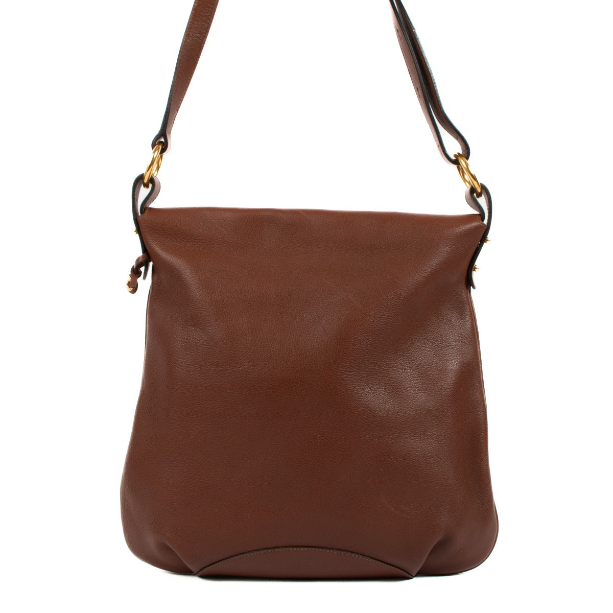 Delvaux Flou Brown Leather Crossbody Bag