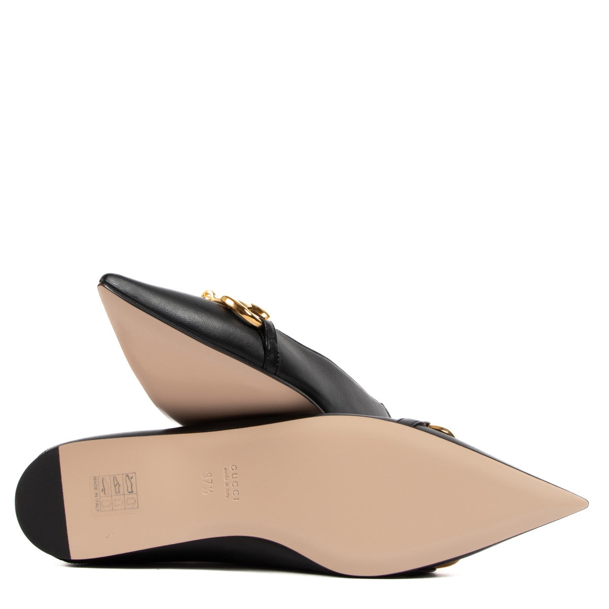Shop authentic preloved Gucci Black Leather Horsebit Ballerina Flats - Size 37,5 on Labellov.com