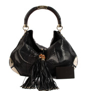 Shop an authentic preloved Gucci Black Indy Hobo Python Leather Tote Bag on Labellov.com
