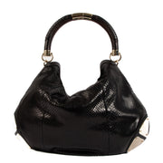 Shop an authentic preloved Gucci Black Indy Hobo Python Leather Tote Bag on Labellov.com