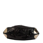 Shop an authentic preloved Gucci Black Indy Hobo Python Leather Tote Bag on Labellov.com