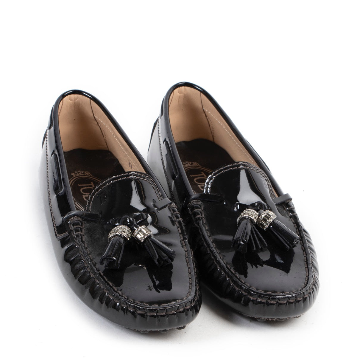 Tod's Zwarte Lakleren Instappers - Maat 37