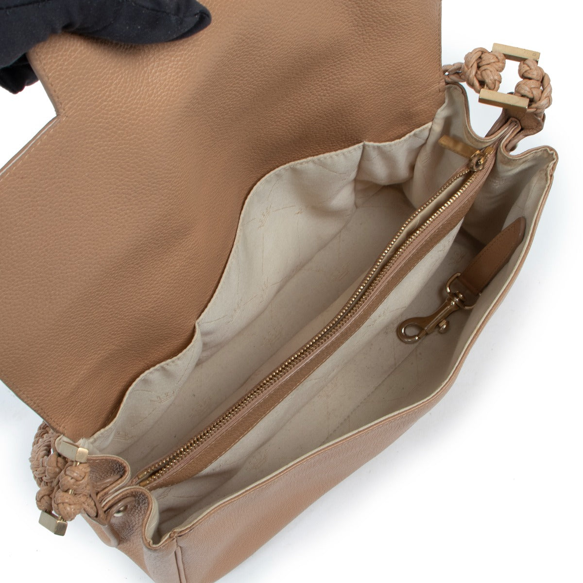 Sac Delvaux Colette MM Tressé Beige