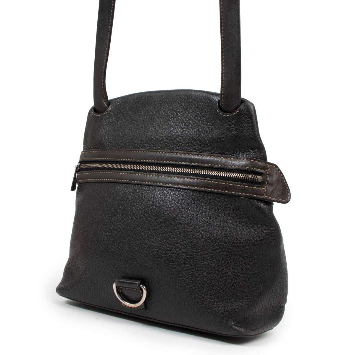Deux de Delvaux Black Frégate Shoulder Bag/Backpack