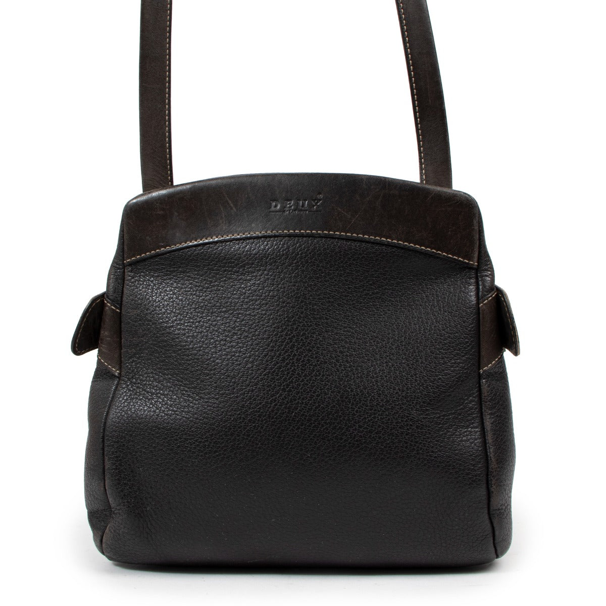 Deux de Delvaux Black Frégate Shoulder Bag/Backpack