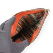 Buy an authentic second hand Delvaux Multicolor Toile De Cuir Pochette in very good condition at Labellov