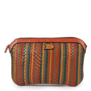 Buy an authentic second hand Delvaux Multicolor Toile De Cuir Pochette in very good condition at Labellov