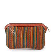 Buy an authentic second hand Delvaux Multicolor Toile De Cuir Pochette in very good condition at Labellov